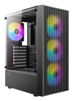 ATX Semi-toren doos Antec AX27 RGB Zwart - thumbnail