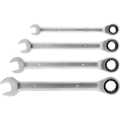 kwb 460490 Dubbele ringsleutelratelset 4-delig Sleutelbreedte (metrisch) 10 - 17 mm