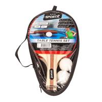 SportX Tafeltennis set incl. 2 Ballen in Tas - thumbnail