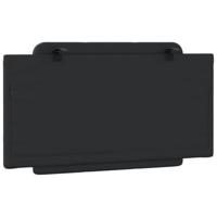 Hoofdbordkussen 100 cm kunstleer zwart - thumbnail