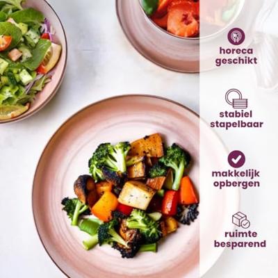 Cosy & Trendy Diepe Borden Baltic Peach ø 18 cm - 6 stuks