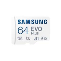 Samsung EVO Plus microSD-kaart Retail 64 GB UHS-I, v30 Video Speed Class, A2 Application Performance Class Incl. SD-adapter - thumbnail
