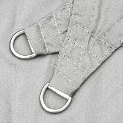 Zonnezeil 5x6x6 m 100% polyester oxford lichtgrijs