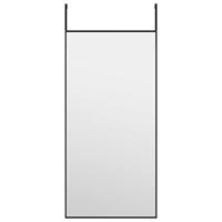 VidaXL Deurspiegel 30x60 cm glas en aluminium zwart - thumbnail