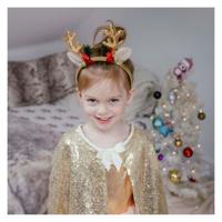 Great Pretenders Holiday rudolph haarband - goud - thumbnail