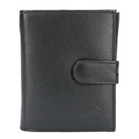 Leather Design Ritsportemonnee RFID Zwart - thumbnail