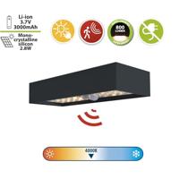 Wandlamp Velamp TEGEL Zwart Polycarbonaat 6 W 800 lm (4000 K) - thumbnail