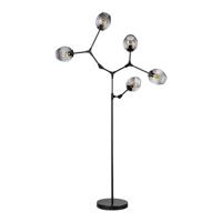 ETH Design vloerlampLime 5-lichts zwart met smoke glas - 05-VL8379-30 - thumbnail