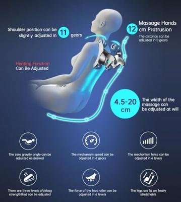 NRG Wellness Massagestoel Ultima 3D Zwart