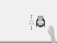 Cordial CFM3VV Jackplug Instrumenten Kabel [1x Jackplug male 6,3 mm - 1x Jackplug male 6,3 mm] 3.00 m Zwart - thumbnail