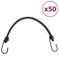 VidaXL Spanelastieken met reflecterende strips en haken 50 stuks 46 cm - thumbnail