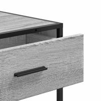Wandtafel 90x35x80 cm bewerkt hout grijs sonoma eikenkleurig - thumbnail