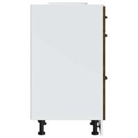 Onderkast Lucca bewerkt hout bruin eikenkleur - thumbnail