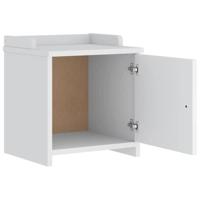 Gangbankje SANDNES wit 45x40x50 cm massief grenenhout - thumbnail