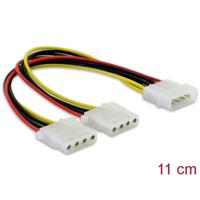 DeLOCK Y-kabel Power > 2x 4pin Molex - thumbnail
