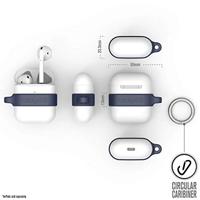 Catalyst Minimalist Case voor AirPods 1 en 2 - Hoogglanzende oppervlakteafwerking met extra grip, ultralichtgewicht, slank ontwerp, compatibel met draadloos opladen - Marineblauw - thumbnail