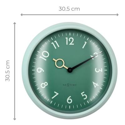 Wandklok 30,5 cm - geruisloos - ABS - NeXtime 'Golden Hour Wall' Wandklok 30,5 cm - geruisloos - ABS - NeXtime 'Golden Hour Wall'