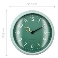 Wandklok 30,5 cm - geruisloos - ABS - NeXtime 'Golden Hour Wall' - thumbnail