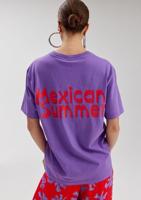 Harper & Yve T-Shirt Mexican Back | Paars - thumbnail