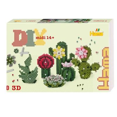 Hama Strijkkralen DIY Midi 3D Art Succulents 6000 Stuks
