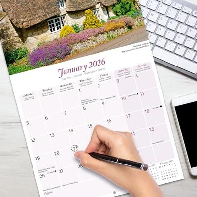 English Gardens Calendar 2026 Square Scenic Wall Calendar - 16 Month