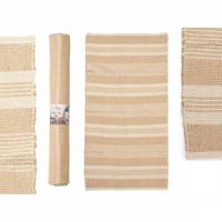 Tapijt Gift Decor Wit Bruin 70 x 140 cm (8 Stuks) - thumbnail