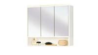 Plieger Spiegelkast Lymo met 3 Deuren 58x49,5x14,5 cm Wit - thumbnail