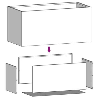 VidaXL Plantenbak 62x30x29 cm cortenstaal