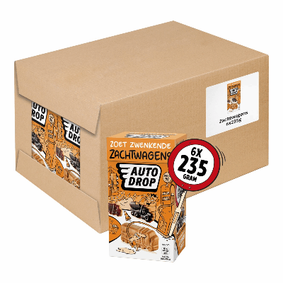 Autodrop mixdoos zacht wagens (6x235gr)