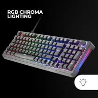 Gaming Keyboard Mars Gaming MKPROBES Zwart Qwerty Spaans - thumbnail