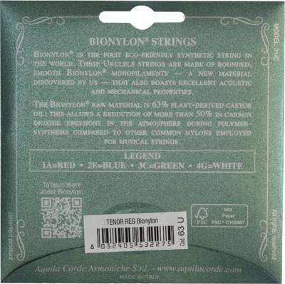 Aquila 63U BioNylon GCEA set snaren voor tenor ukelele hoge G