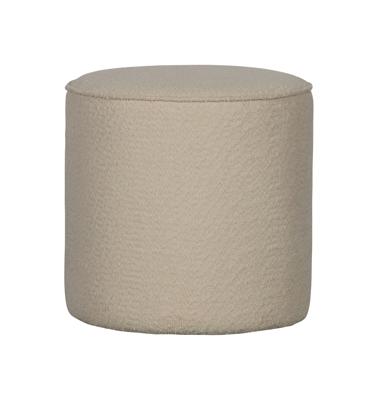 Woood Sara poef hoog bouclé Creme