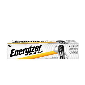Energizer Industrial alkaline batterij 9V/6LR61/522, 12 stuks