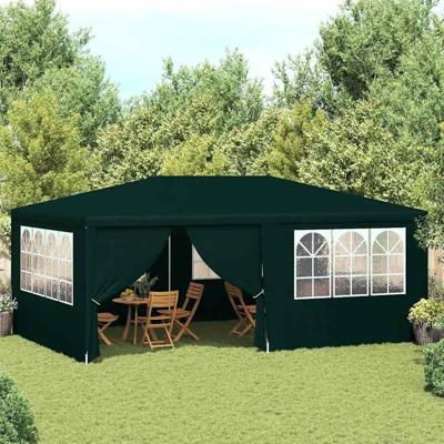 Partytent met zijwanden professioneel 90 g/m 4x6 m groen