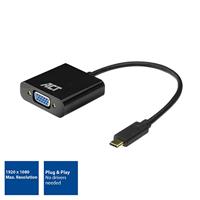 ACT USB-C naar VGA female adapter - thumbnail