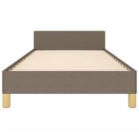 Bedframe zonder matras 90x200 cm stof taupe - thumbnail