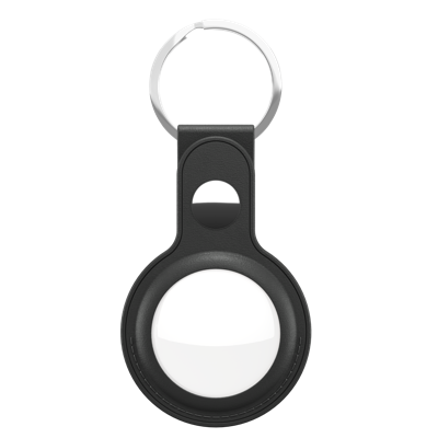 KeyBudz AirTag leather keyring - Black