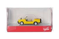 Herpa 024808-004 H0 Auto Trabant Kübel, geel - thumbnail
