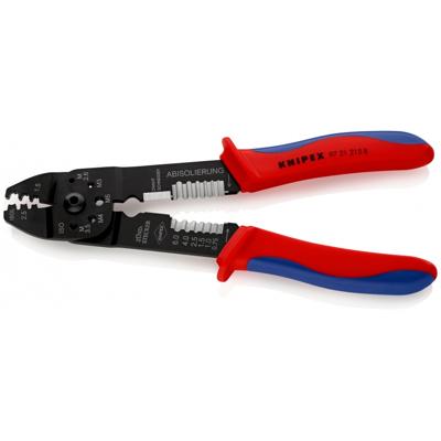 Knipex Krimptang gebruineerd met meer-componentengrepen 230 mm - 9721215B Knipex Krimptang gebruineerd met meer-componentengrepen 230 mm - 9721215B