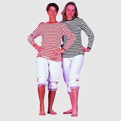 Dorus trui blauw/wit luxe lange mouw