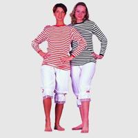 Dorus trui blauw/wit luxe lange mouw - thumbnail