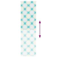 Doucherolgordijn 80x240 cm stofbreedte 76 cm - thumbnail