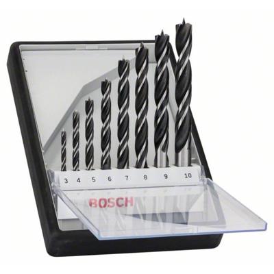 Bosch Accessories 2607010533 Hout-spiraalboorset 8-delig 3 mm, 4 mm, 5 mm, 6 mm, 7 mm, 8 mm, 9 mm, 10 mm Cilinderschacht 1 set(s) Bosch Accessories 2607010533 Hout-spiraalboorset 8-delig 3 mm, 4 mm, 5 mm, 6 mm, 7 mm, 8 mm, 9 mm, 10 mm Cilinderschacht 1 set(s)