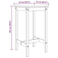 5-delige Barset massief grenenhout - thumbnail