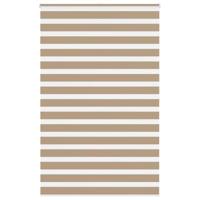 VidaXL Zebra blind 140x200 cm stofbreedte 135,9 cm polyester zandbruin - thumbnail