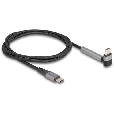 Delock 81172 USB-C-kabel USB 2.0 USB-C stekker, USB-C stekker 1.50 m Zwart, Grijs