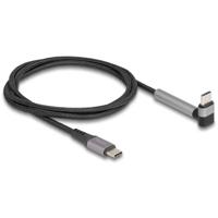 Delock 81172 USB-C-kabel USB 2.0 USB-C stekker, USB-C stekker 1.50 m Zwart, Grijs - thumbnail