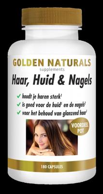 Golden Naturals Haar, huid & nagels 180 Capsules