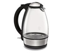 Tefal Glass Vision waterkoker 1,7 l Zwart, Roestvrijstaal, Transparant 2400 W - thumbnail