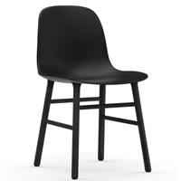 Normann Copenhagen Form eetkamerstoel Black vierpoot zwart eikenhout - thumbnail